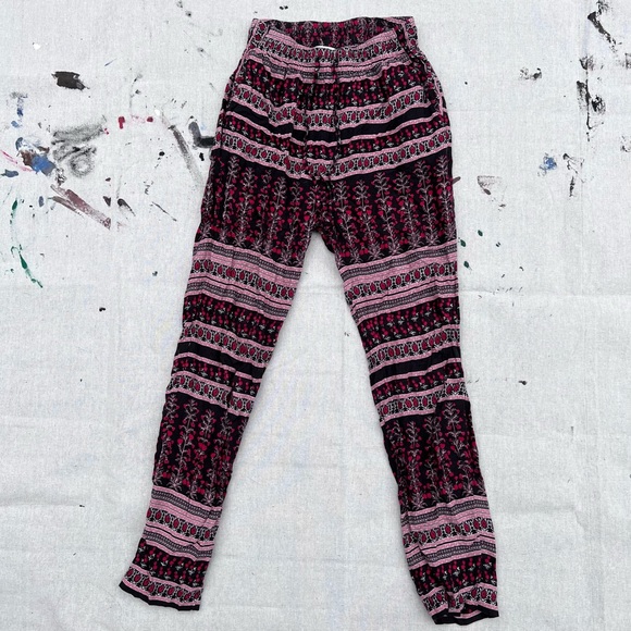 Urban Outfitters Pants - Urban Outfitters Red & Pink Bohemian Pants